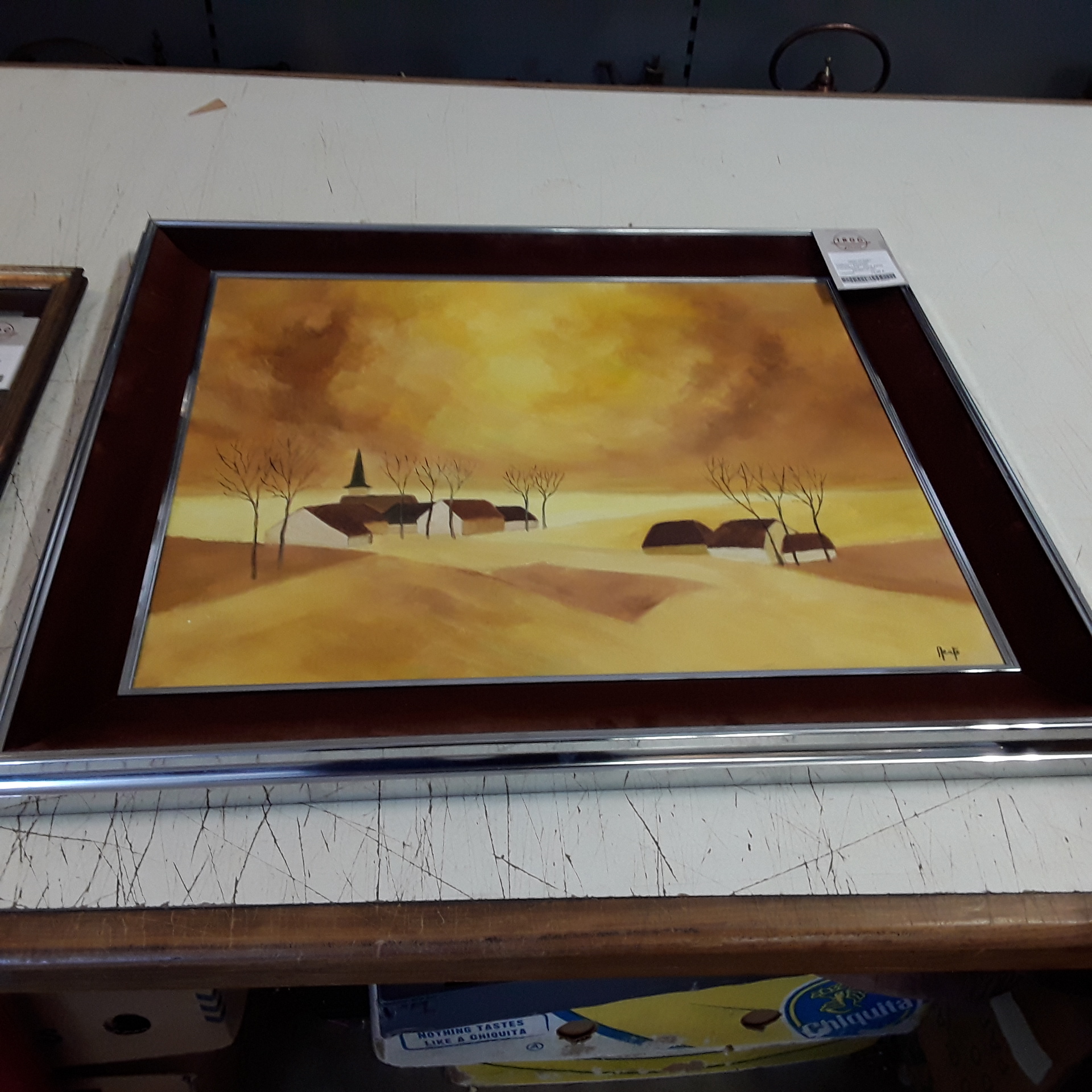 <p>Tableau " Paysage<br />Campagnard " signé Aerts<br />45,00 € T.T.C<br /><a href="/Article/121390?type=depose" style="color:white;" target="_blank">Lien vers l&#39;article</a></p>