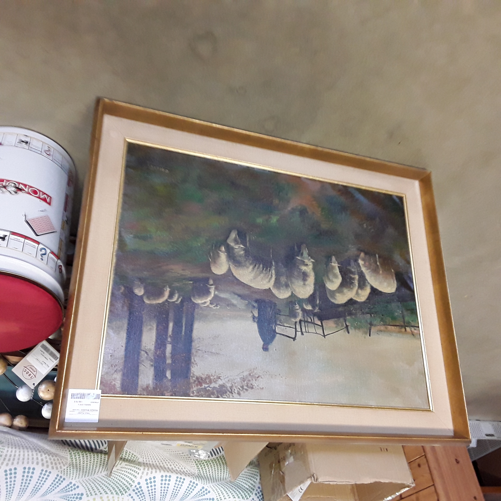 <p>Peinture Moutons Caelens<br />120,00 € T.T.C<br /><a href="/Article/121619?type=depose" style="color:white;" target="_blank">Lien vers l&#39;article</a></p>