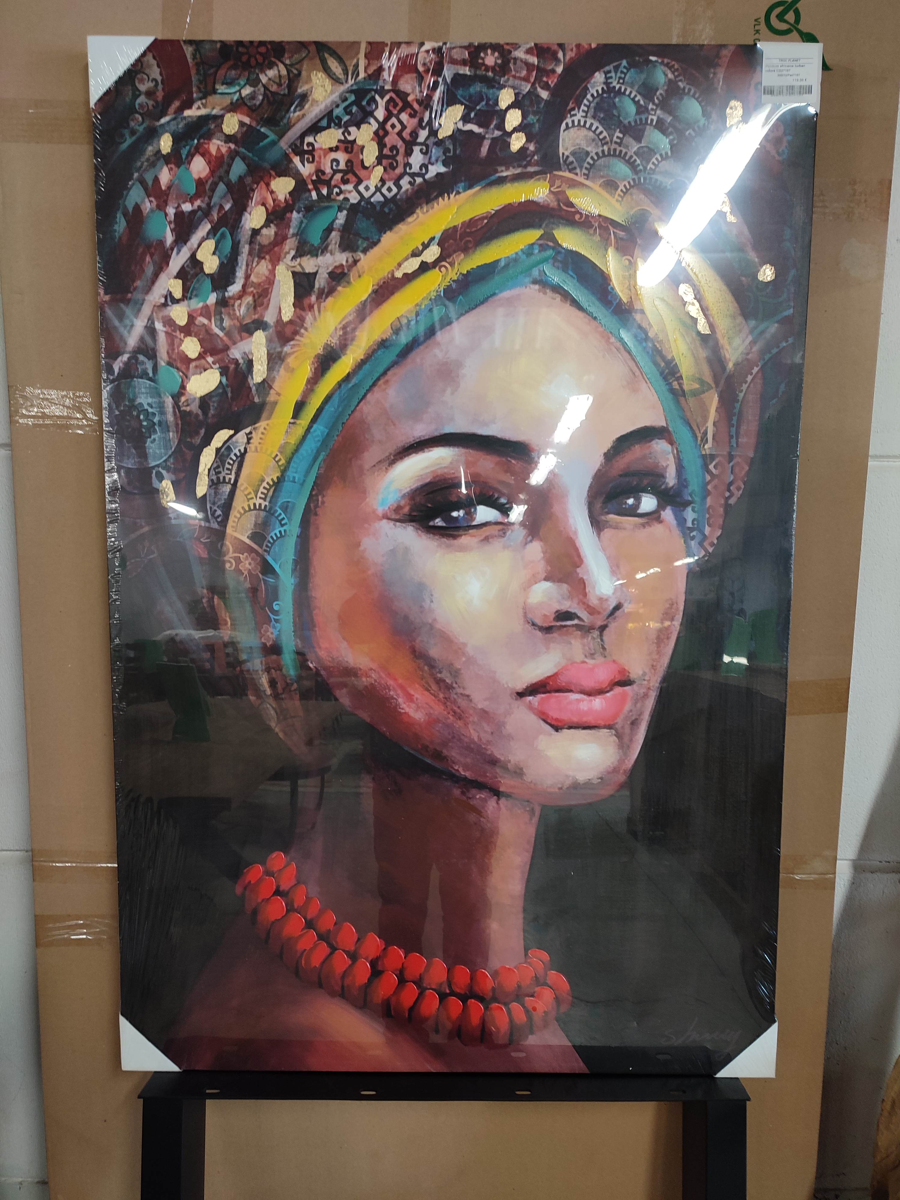 <p>Peinture africaine turban<br />coloré CD27107<br />119,00 € T.T.C<br /><a href="/Article/4171?type=neuf" style="color:white;" target="_blank">Lien vers l&#39;article</a></p>