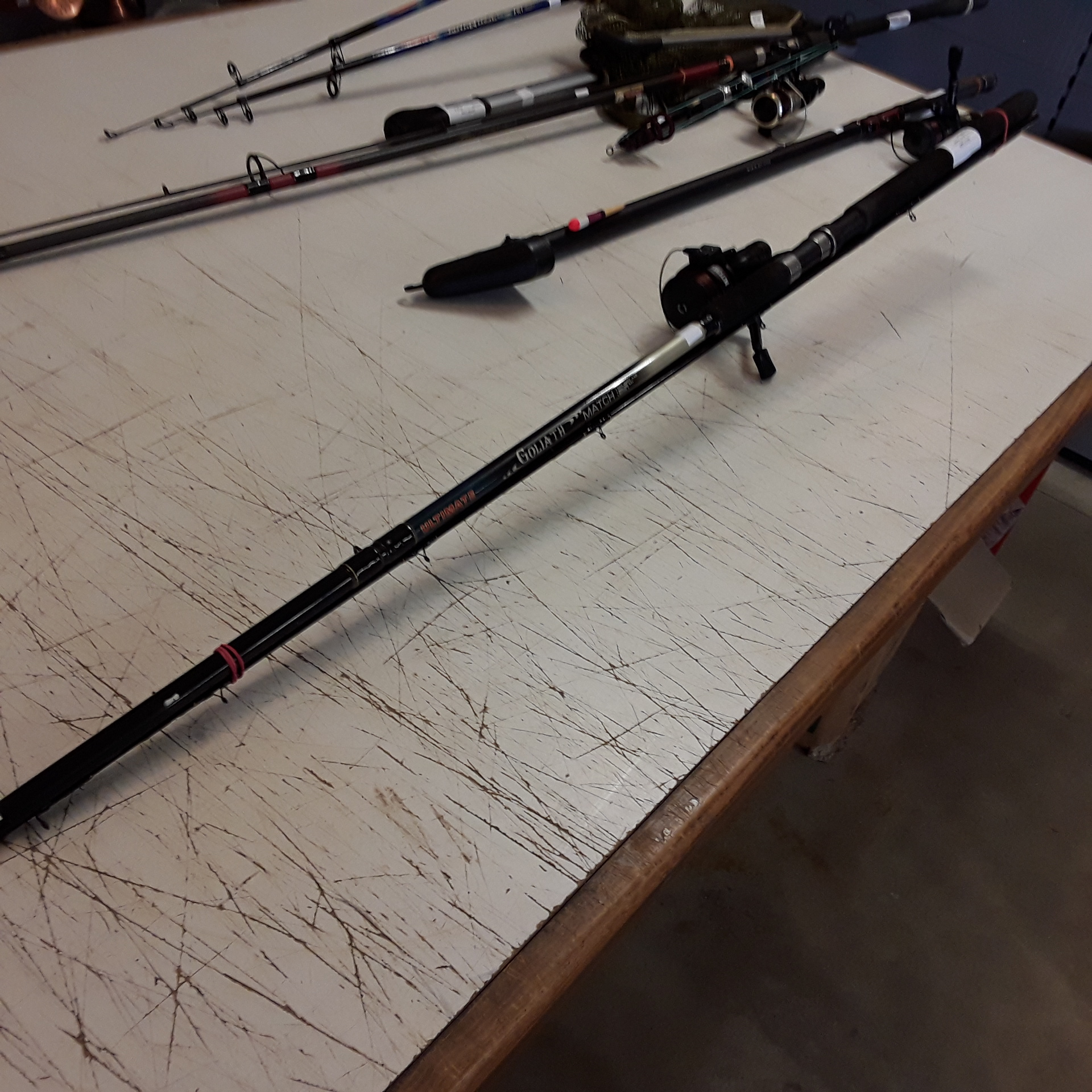 <p>Canne à pêche  Goliath<br />Match 360 cm<br />50,00 € T.T.C<br /><a href="/Article/121702?type=depose" style="color:white;" target="_blank">Lien vers l&#39;article</a></p>