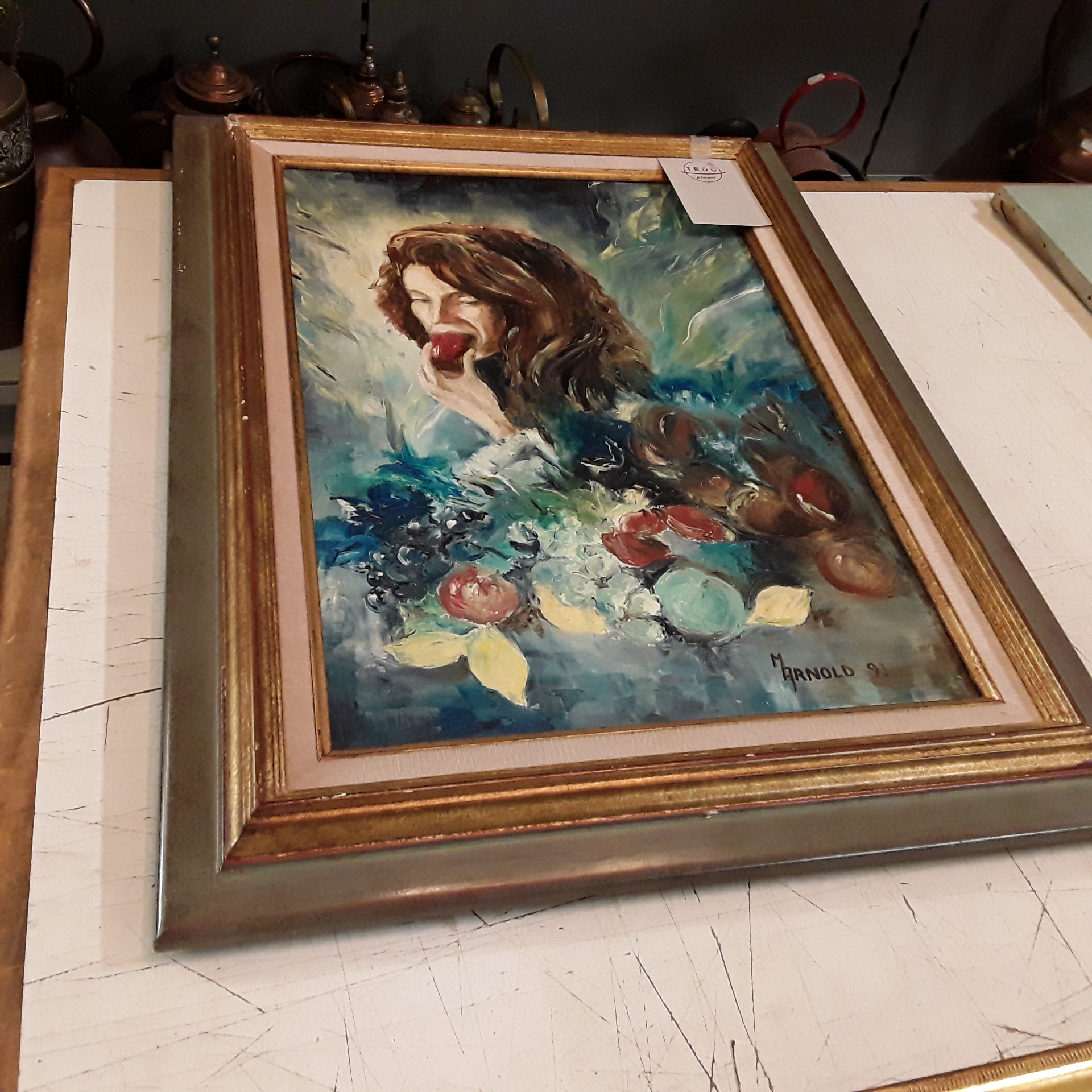 <p>Tableau Dame coloré<br />M. Arnold<br />40,00 € T.T.C<br /><a href="/Article/122869?type=depose" style="color:white;" target="_blank">Lien vers l&#39;article</a></p>