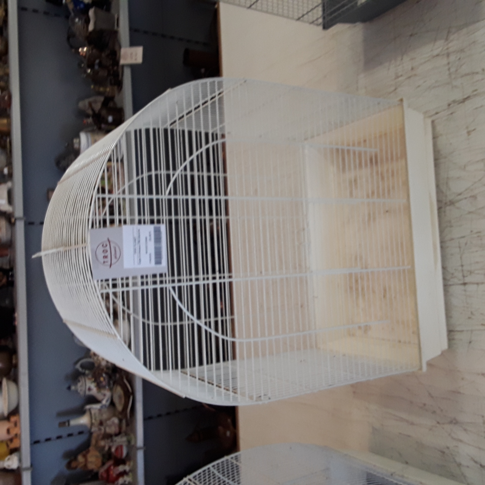 <p>Cage à oiseaux PM blanche<br />25,00 € T.T.C<br /><a href="/Article/123948?type=depose" style="color:white;" target="_blank">Lien vers l'article</a></p>