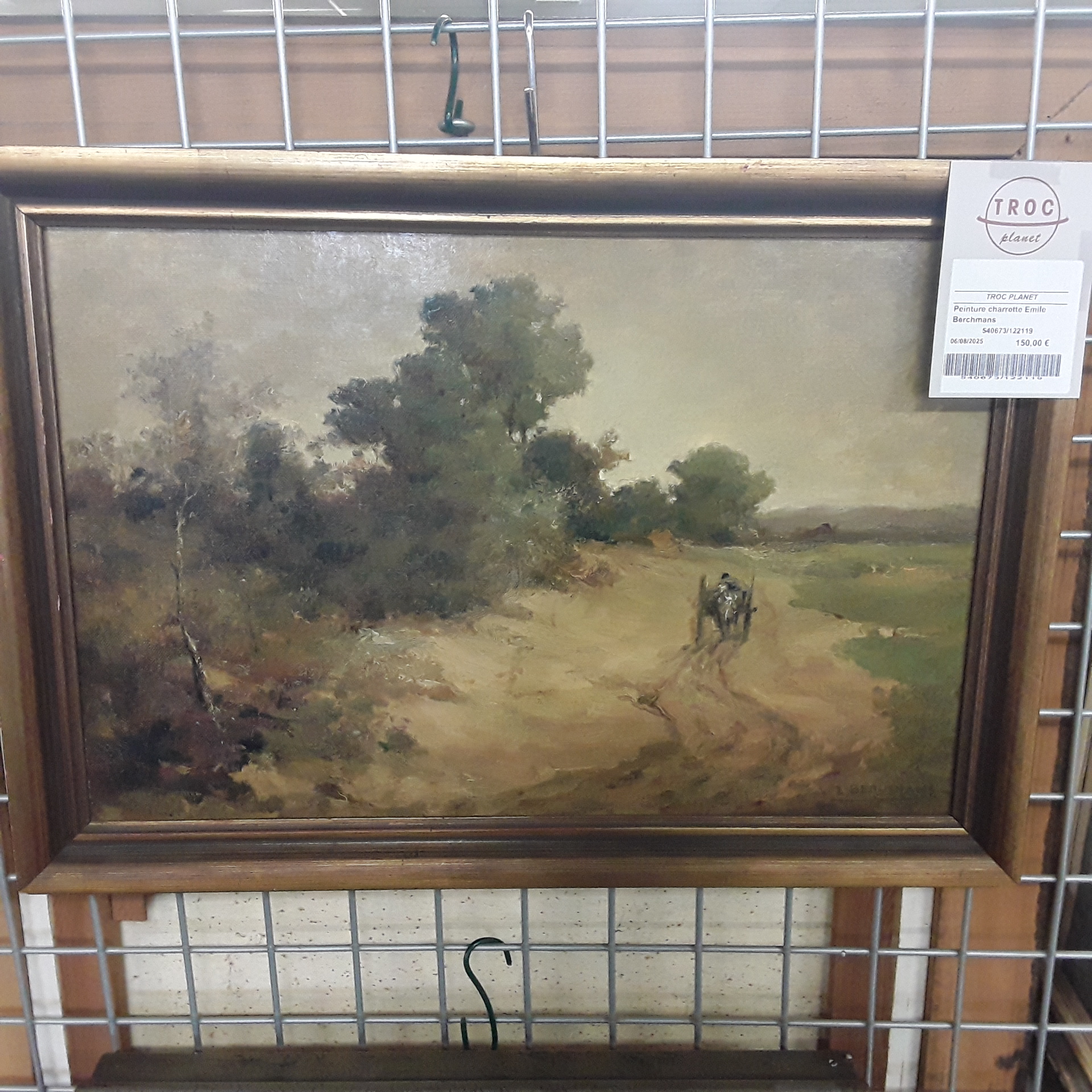 <p>Peinture charrette Emile<br />Berchmans<br />120,00 € T.T.C<br /><a href="/Article/122119?type=depose" style="color:white;" target="_blank">Lien vers l&#39;article</a></p>